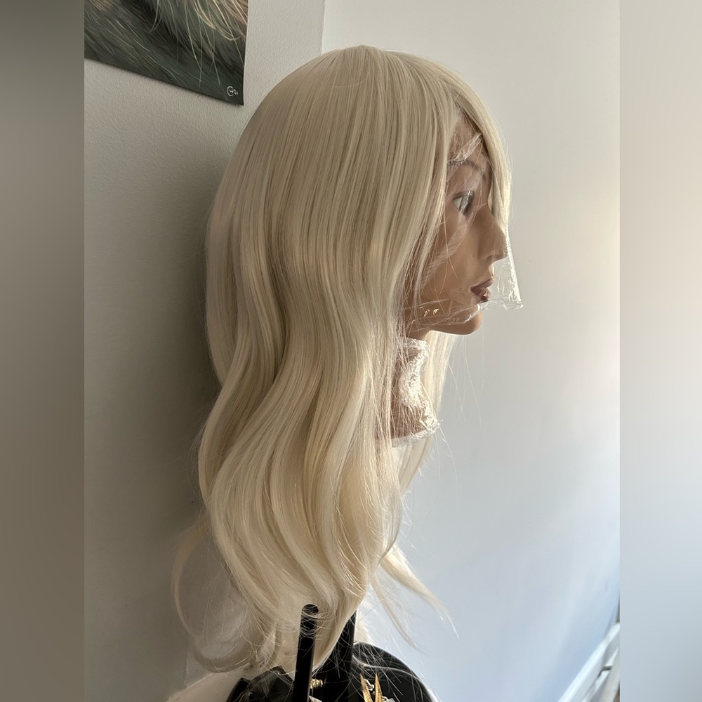 Brand new silver white 28” costume wig.